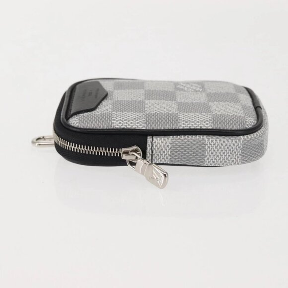 LOUIS VUITTON Damier Graffiti 3D Modular Pouch Gray N60447 LV Auth 143172 - Picture 5 of 14